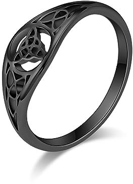 Ring Für Männer Und Frauen – Wikinger-Dreiecksknoten, Hohl, Poliert, Ring, Antrag, Verlobung, Keltischer Knoten, Damenring, Versprechens-Statement-Ring Für Paare, Geschenke, Wie Abgebildet, 11