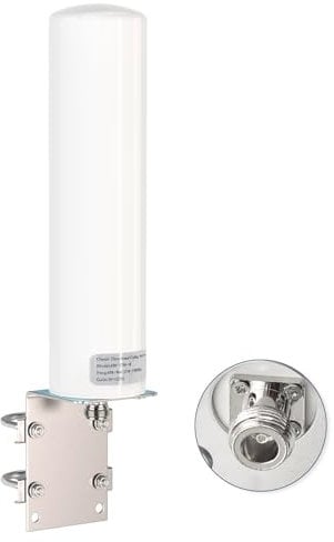 Superbat Antenna 4G Esterna 698-2700MHz 12DBi Omnidirezionale Antenna a Barile Esterna Connettore N Femmina Per 4G LTE Segnale Booster Router Casa Ufficio Veicolo Segnale Booster