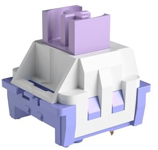 MageGee Interruttore viola per tastiera con stelo antipolvere per tastiera da gioco meccanica, corsa del grilletto: 1,8 ± 0,2 mm, interruttori tattili a 3 pin