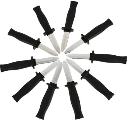 ibasenice 10 Piezas Extensible Juguetes Truco de Halloween Juguete de Cuchillo mágico puntales telescopicos Cuchillas retráctiles Hoja de Broma encogerse Accesorios Espada