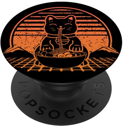 Japan Culture Ramen Anime Style Vintage Food PopSockets Klebender PopGrip