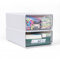 2 Pack Stackable Desktop Organizer Storage Box, A4 Office Desk Drawer Organizers Plastic Desk Caddy for Stationery Supplies, Desk Storage Organiser for Home, Office