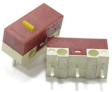 Christol 2/10 pcs/lot Huano Souris Micro Point Jaune Micro Bouton muet 30 Millions de clics Souris Entretien Souris Microswitch