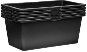 10x Handelskönig Mörtelwanne 60 Liter Mörtelkübel Mörteleimer Wanne 71 x 41 x 28 cm PE/PP Zementwanne Zement Wanne Baueimer