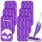 Reusable Mop Pads Refills Compatible with Swiffer Wet Jet Spray Mop, Wet Pads Refill Wet Jet Pads Refills for Swiffer Mop, Microfiber Mop Pad Replacements Wet Dry Mop Heads for Floor Cleaning, 6 Pack