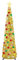 5Ft/ 1.5m Pop Up Tinsel Christmas Tree, Artificial Collapsible Xmas tree with 100 Lights and 30 Colour Balls, Glittering Sparking Xmas Decoration Tree for Party Carnival (Gold with balls)