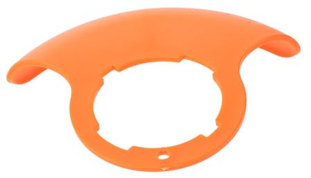 OFFSCH 12v/24v Universal Lawn Mower Grass Shield Replacement Grass Deflector for Cordless Riding and Push Mowers Orange Sturdy Plastic Cover for Garden