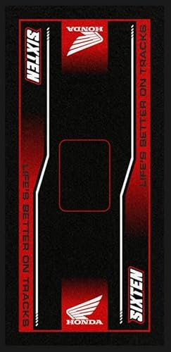 Tappeto moto per Honda Marker 95 x 200 - Tappeto ambientale moto - per paddock e garage, lavabile ed ecologico, ideale come regalo per moto
