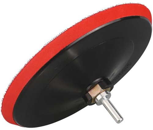 MOGRQAP Schleifteller Polierpad Adapter 180 mm Schleifteller Kit mit M14-Bohradapter, Schleifen Polieren Pad, Haken und Schlaufe Polierteller für Bohrmaschine/Winkelschleifer