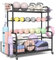 ONETWOFIT Kurzhantelhalter,Hantelständer und Organisator,Kettlebell Gewicht Rack, Home Gym Storage Holder für Yoga-Matte, Yoga-Ball, Schaumstoffrolle Klimmzugstange (Kurzhantelhalter-Schwarz-1)
