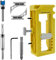 Door Hinge Mortise Jig Kit Sturdy Door Hinge Router Template Cabinet Door Hinge Installation Kit Door Hinge Mounting Jig Door Hinge Mortiser for Hinge Installation !(Mixed Color)