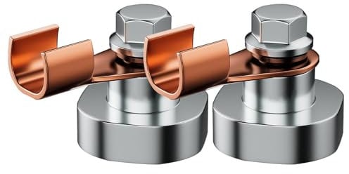Magnetic Welding Support Clamp | 2-Pack Strong Magnet Welding Clamps | 500A Copper Electrode Holder for Stable Welding Support, Heavy-Duty Welding Accessories