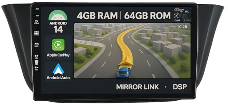 9 [4G+64G] Android 14 Autoradio per FIAT Iveco Daily VI 2014-2021-Integrato Wireless CarPlay | Android Auto | DSP | GPS Sat Nav | Bluetooth 5.0 | Wifi | 4G | Mirror Link | 360° Panoramica+CAM&MIC