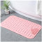 Moulaelos Tapis de Douche antidérapant 106 x 66 cm Tapis de Bain antidérapant avec ventouses Tapis de Douche Confortable Massage Tapis de Douche antidérapant Lavable en Machine Rose