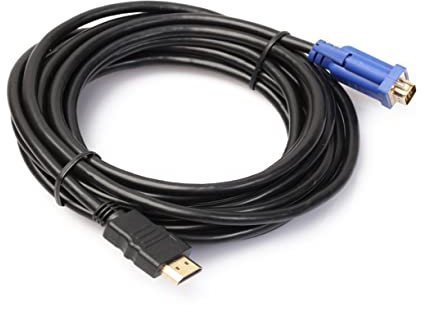 OSALADI 5m Câble Vga Vers Vga Mâle Broches Avec Revêtement Connecteurs Plaqués or Pour Transfert Signal Compatible Appareils Vidéo