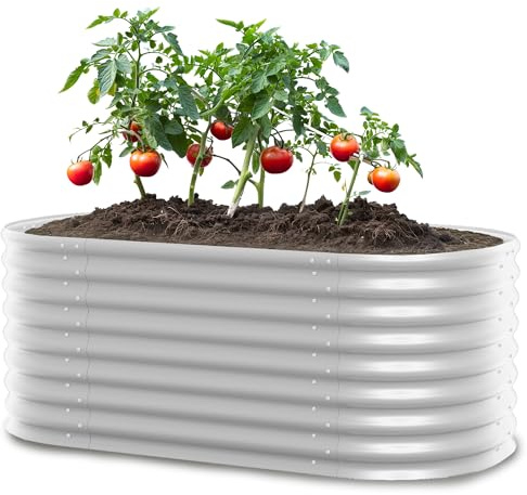 Vitavia Hochbeet „Terra 630“ | Aluminium blank, 63 cm Höhe | Beliebig erweiterbar | Wetterfest & Langlebig | Einfache Montage | Kein Folieneinsatz nötig | Optimale Wachstumsbedingungen