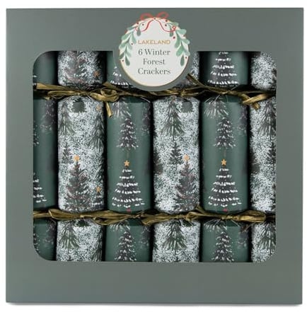 lakeland Winter Forest Balance Board Christmas Crackers – Pack of 6 With Reusable Game