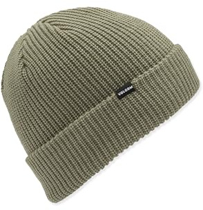 Volcom Herren Beanie-Mütze Sweep Lined Beanie – Fleece Lined Knit Winter Hat with Roll Over Fit