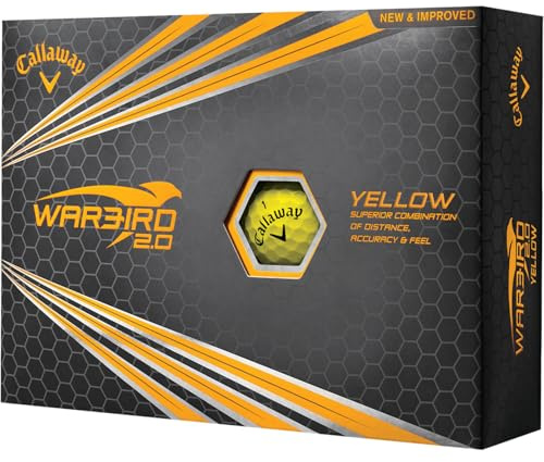 Callaway Warbird 2.0 Golfbälle, gelb (12 Stück)