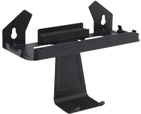 BONKZEBU Support Mural pour Console de Jeu, Organisateur en Fer Robuste pour Console 2 OLED, 7 Porte-cartes de Jeu pour Salon