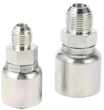 100PCS 16711-06-06PKAST,9/16''x18 JIC Male 74 degree Flare Fitting,Hydraulic Hose Fitting,Straight Joint Fittings Plumbing Fittings