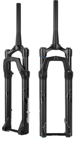 HWEVDHJ 27,5/29 Pollici Forcella Ammortizzata MTB Corsa 80mm Forcellas Anteriore Aria Tubo Conico 1-1/2 Forcella per Bicicletta Freno A Disco Perno Passante 15x110mm Boost(29)