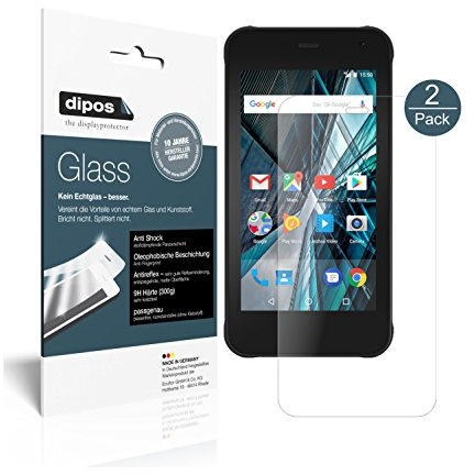 dipos 2x Displayschutzfolie 9H matt für Archos Sense 47X