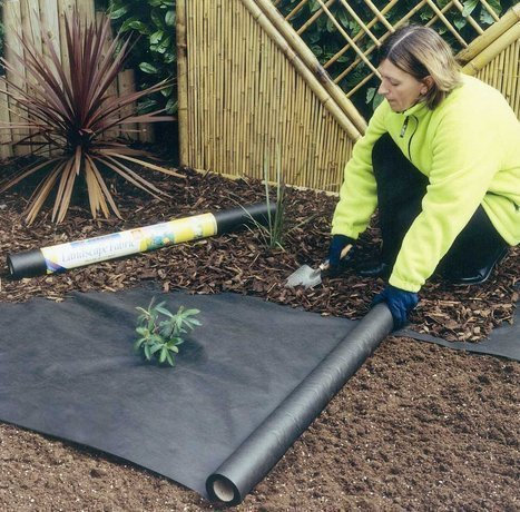 Garden Mile® 20 m x 1 m de tela resistente para control de malezas, para jardín, entrada, paisajismo, barrera de paisajismo, supresor de malezas, grava (20 m x 1 m (50 g/m²))