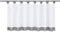 Yujiao Mao 1er-Pack Voile Scheibengardine mit Schlaufen HxB 45x145cm Grau