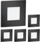 ledscom.de 5 Stück LED Treppenlicht/Wandeinbauleuchte FEX für innen und außen, eckig, schwarz, 85 x 85mm, kaltweiß