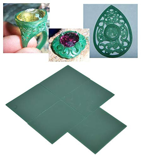 Exblue Schmuckwachs, 5 Stück 2mm Schnitzwachs Schmuck In Scheiben geschnitten Modellierwachse Gravurherstellung Zubehör Schnitzwachse Gießen für DIY Craft Ring Making