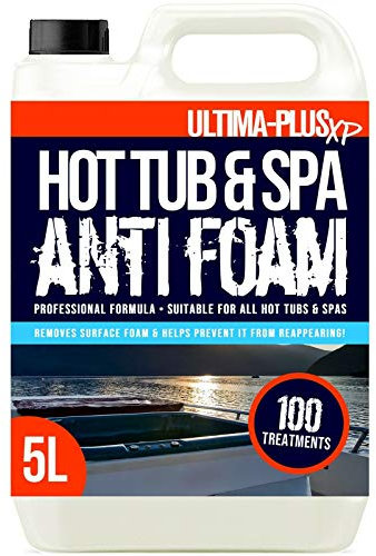 ULTIMA-PLUS XP Mousse Anti-Mousse pour Jacuzzi et Spa - Élimine Rapidement et Facilement la Mousse de Surface - Convient à Tous Les jacuzzis (5 litres)