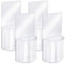 TIE-DailyNec 4 PCS Remote Control Holder Wall Mounted Acrylic Media Organizer Transparent, Media Organizer No Drilling Storage Box TV Remote Holder for Bedroom Table Nightstand