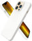 ORNARTO Compatible with iPhone 13 Pro Case 6.1, Slim Liquid Silicone 3 Layers Full Covered Soft Gel Rubber Case Cover 6.1 inch-White