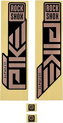 Sram Unisex – Erwachsene RockSh.Pike ULT. Gabel-Aufkleber-Kit, Schwarz, 27/29