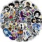 50 Stück Tim Burton Aufkleber, Vinyl, wasserdicht, Aufkleber für Laptop, Skateboard, Wasserflasche, Gitarre, Gepäck, Telefon, Computer, Scrapbooking, Auto, Fahrrad, Filme, Edward, Scherenhände,