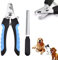 Super Cortauñas Perro ONLYNDS® | Cortauñas Gato | Corta Uñas Premium + Lima con Protector De Seguridad | Acero Inoxidable | Tijera Profesional para Mascotas, Perros, Gatos