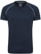Mountain Warehouse Endurance Mens T-Shirt – Breathable Tee, UPF50 Protection, Lightweight Shirt, Comfortable & Quick Drying Top - for Gym, Travelling, Running Navy Reflect L