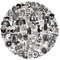 POPNWOW Schwarz Gothic Aufkleber 100 Stück, Wasserdicht Vinyl Black Gothic Stickers für Reisekoffer Gepäck Laptop Wasserflasche iPad Smartphone Fahrrad Skateboard Helmet Gitarre