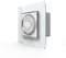 Luxus-Time LIVOLO Bluetooth Lautsprecher Wandlautsprecher Einbaulautsprecher für Unterputz Steckdose Sound mit Glasrahmen in Weiß für Musik Podcast im Büro Zuhause VL-FCF-2WP-11-SR-11