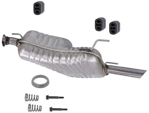 BESTPRICE ATP Auspuff Schalldämpfer Set 1x Endschalldämpfer, mit