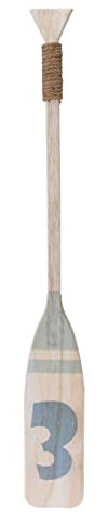 Meinposten Paddel Dekopaddel Holz MARINI Holzpaddel Deko Shabby maritim blau 100 cm (Motiv 3)