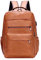 Baoblaze Mochila de piel sintética para laptop, mochila de viaje para hombre, múltiples bolsillos, resistente al agua, casual, mochila de computadora para pesca, compras, senderismo, Amarillo