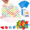 TOYMIS 32 Teile Tetra Tower Balance Stacking Blocks Spiel, Blocks Stacking Game Set für Kinder und Erwachsene Blocks Game für 2 Spieler Heimspiele Partys Reisen