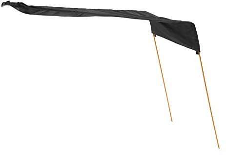 DAUZ Toldo de Sombrilla para Kayak, Sombrilla Plegable, Sombrilla de Kayak a Prueba de Golpes para Yate (Negro)