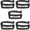 Baoblaze 3Pcs Verstellbare Schnallen Gurtband, Plastikschnalle für Gurtband, Schnalle für Gurtband, Stegschnalle Klemmschnalle für Rucksack Koffer Gepäck Gurt Rucksack Reparatur, Rectangle 5pcs