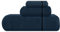 MyOwn Das ultraweiche 3er-Pack Baumwollhandtuchset enthält EIN übergroßes Badetuch 70 x 140 cm, EIN Handtuch 40 x 60 cm und EIN Waschlappenhandtuch 30 x 30 cm, Mineral Blau