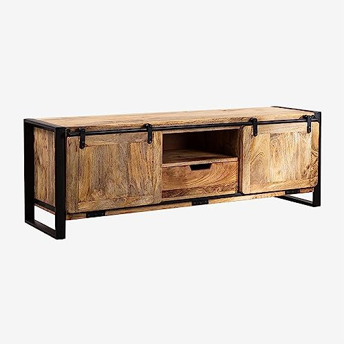 SKLUM Meuble TV 160x45 cm en Bois de manguier Kiefer -