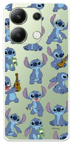 Coque pour Xiaomi Redmi Note 13 4G sous licence officielle Disney Lilo & Stitch motif transparent pour protéger votre téléphone portable en silicone souple