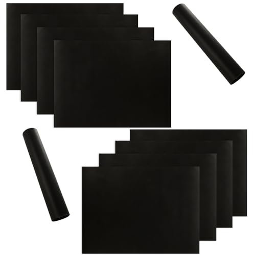 LDXDRU 10 Pack 30 x 40cm Oven Liners for Fan Assisted Ovens, Non Stick Oven Liners for Bottom of Oven, Teflon Oven Protector Sheet Baking Mat